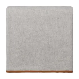 Alxa Cashmere Merino Blanket [Light grey melange & Conker]