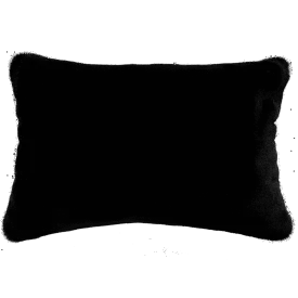 Black Panther Faux Fur Cushion Rect