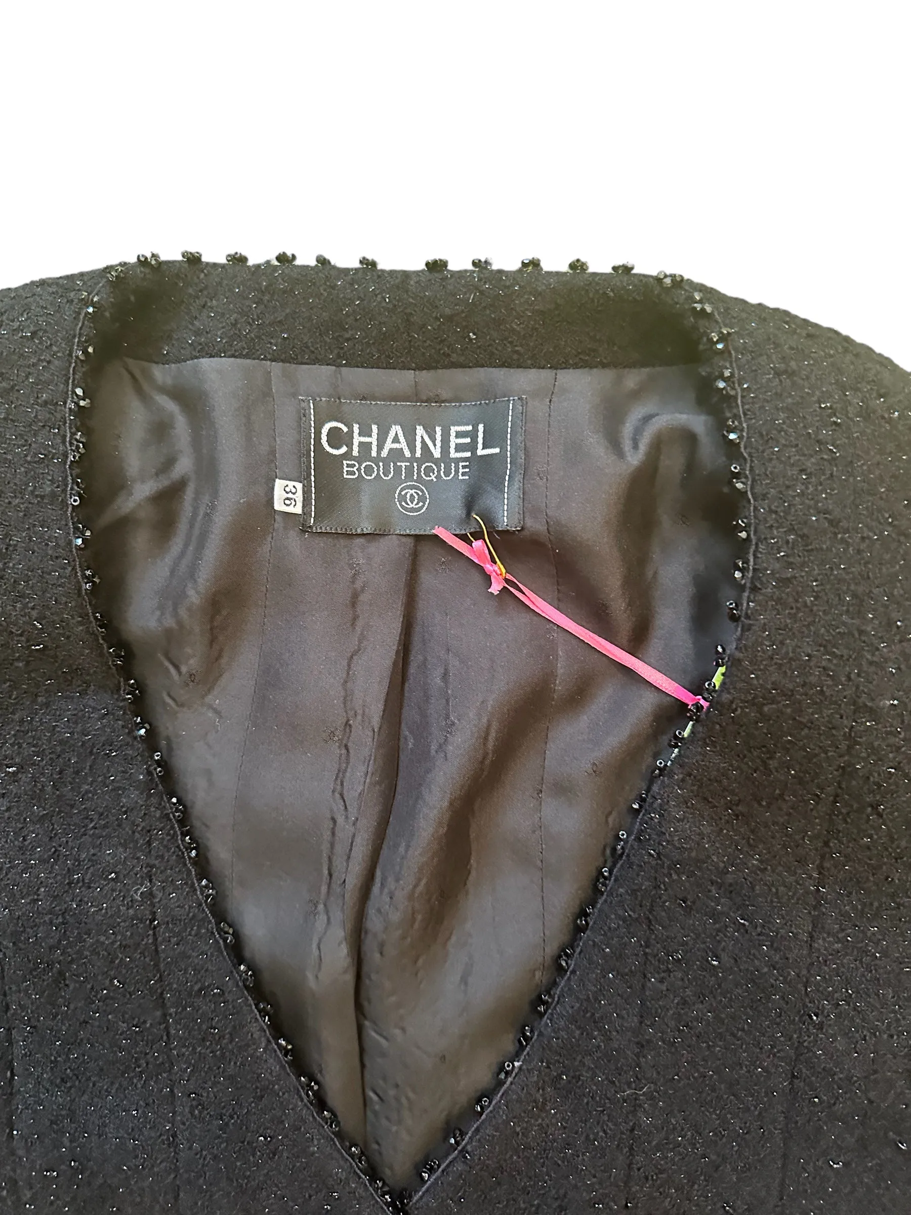 Chanel Black Jacket with Sparkles