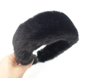 fabric fur headband faux fur hairband women Fall Winter hair accessories