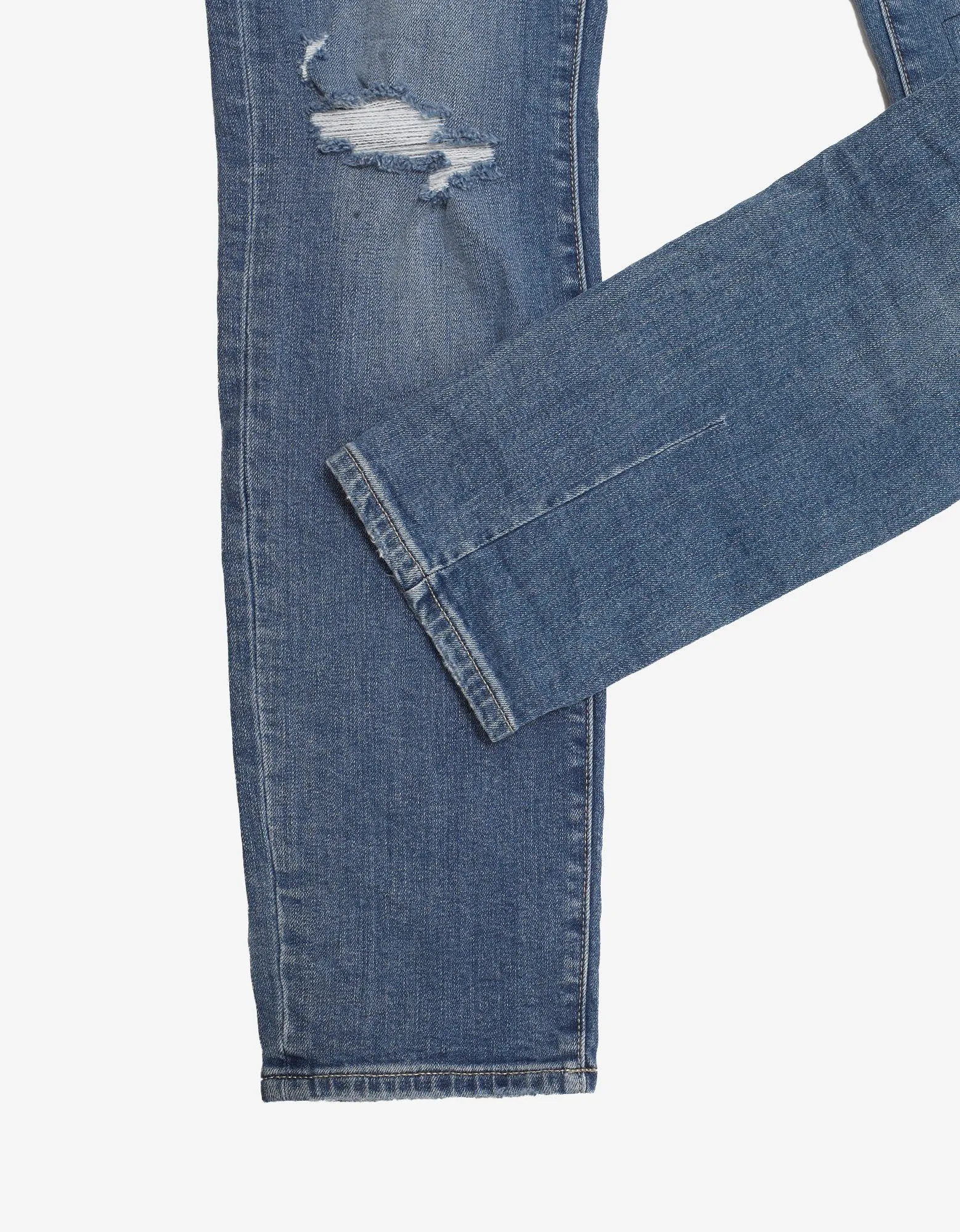 Iggy Skinny Train Distressed Blue Jeans