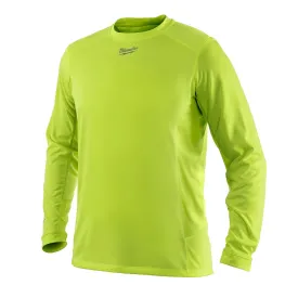 Milwaukee 411HV-M WORKSKIN Light Weight Long Sleeve Shirt, High Vis, Medium