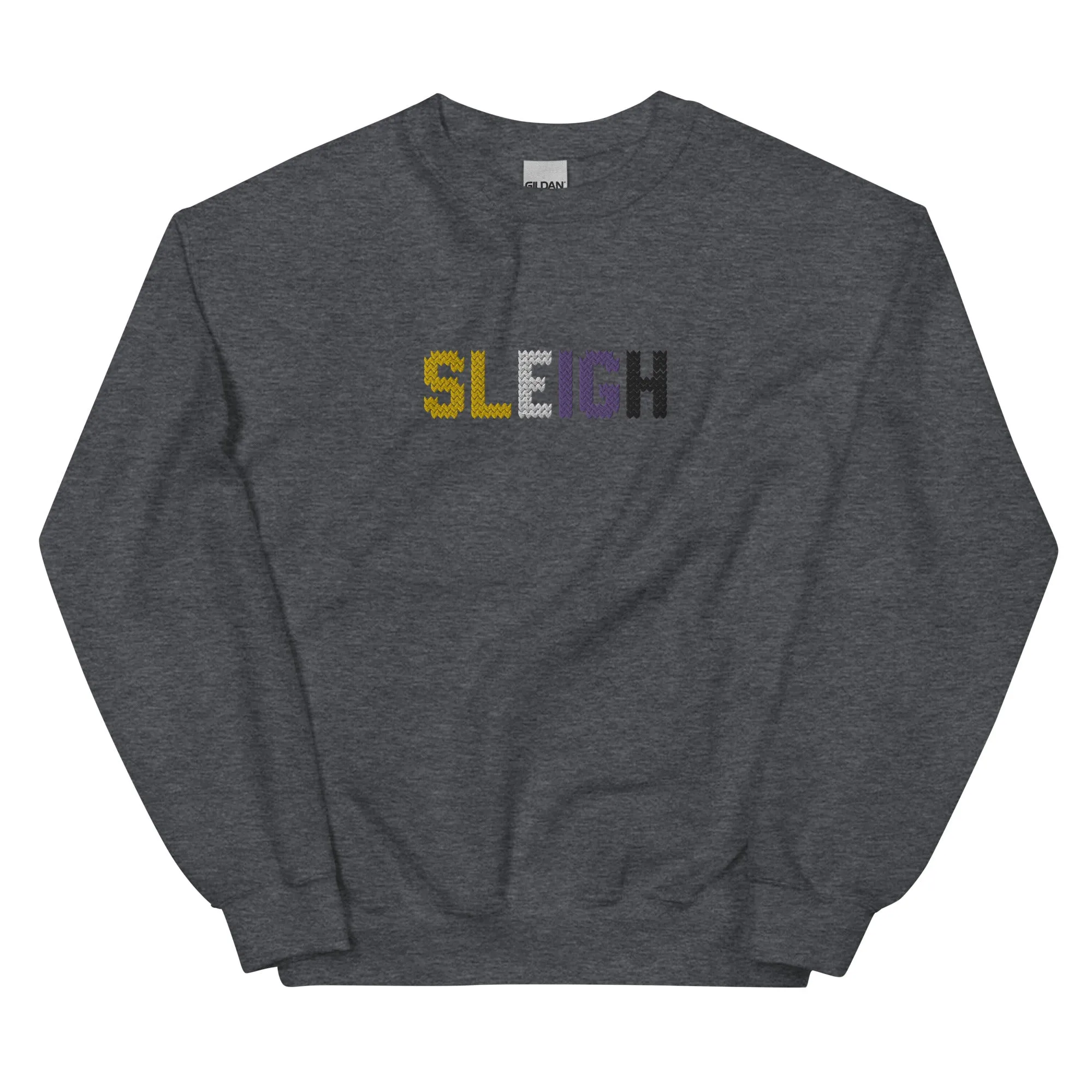 Non-Binary Sleigh Embroidered Sweatshirt