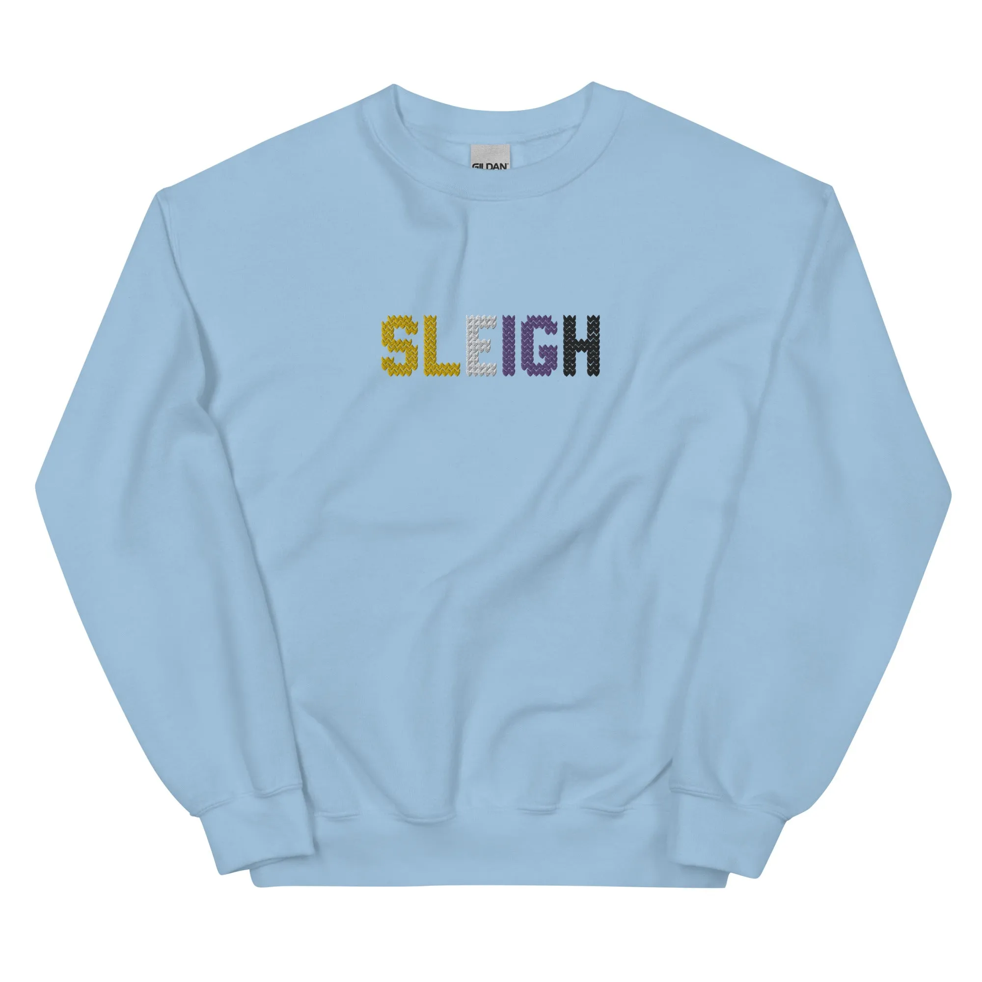 Non-Binary Sleigh Embroidered Sweatshirt