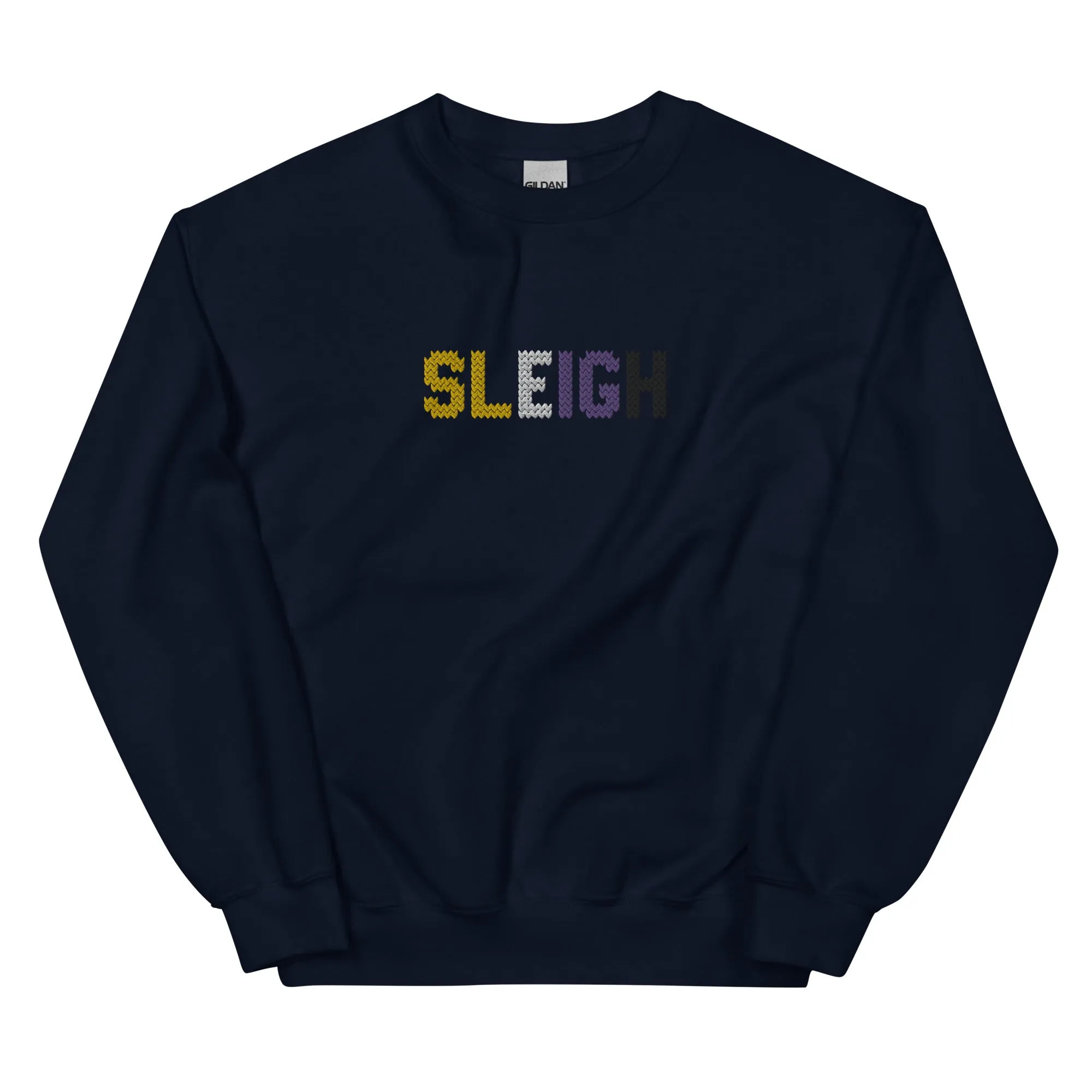 Non-Binary Sleigh Embroidered Sweatshirt