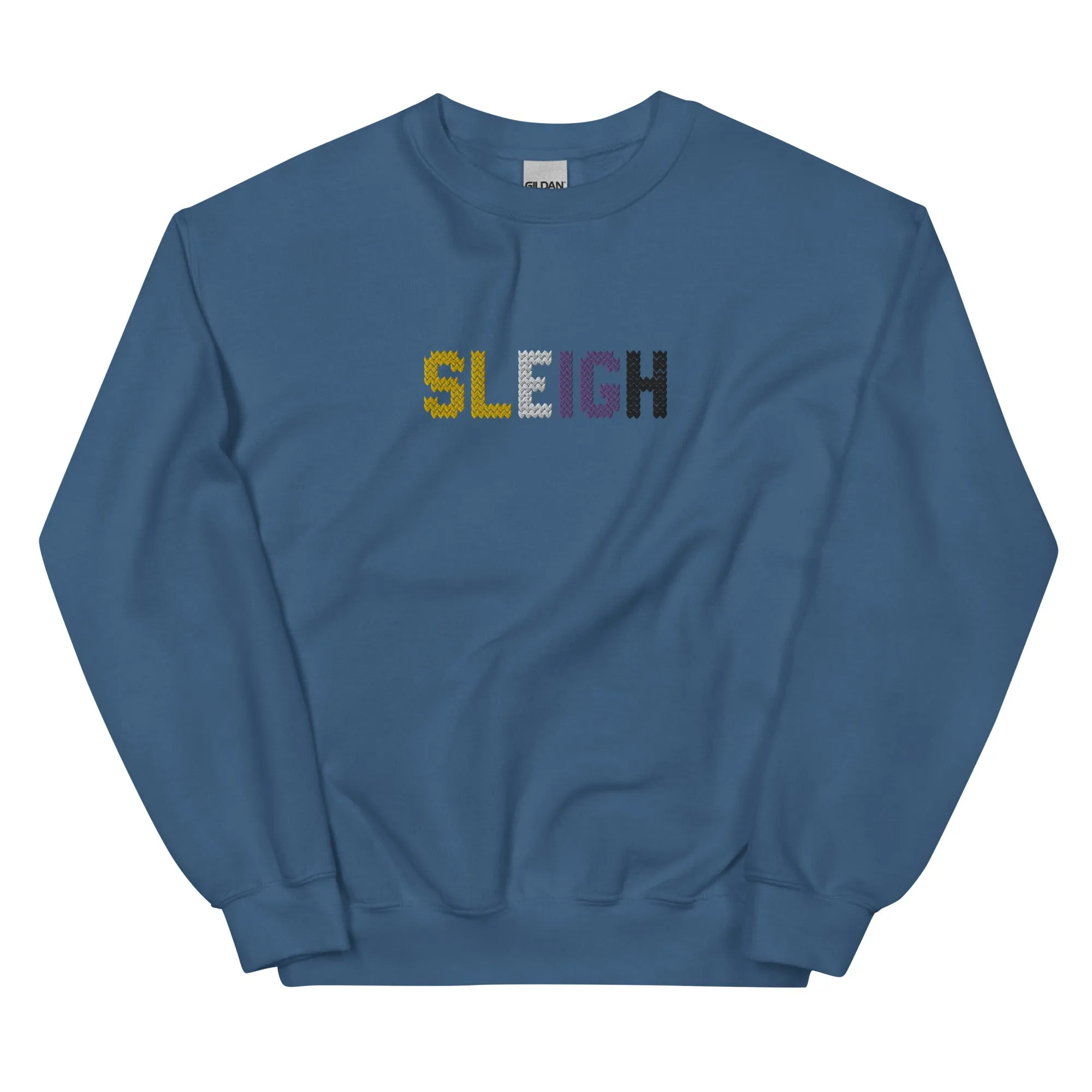 Non-Binary Sleigh Embroidered Sweatshirt