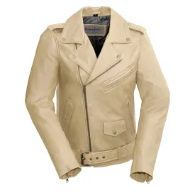 Rebel Womens Leather Jacket Oil Sand