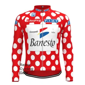 Red Banesto Retro Long Sleeve Jersey