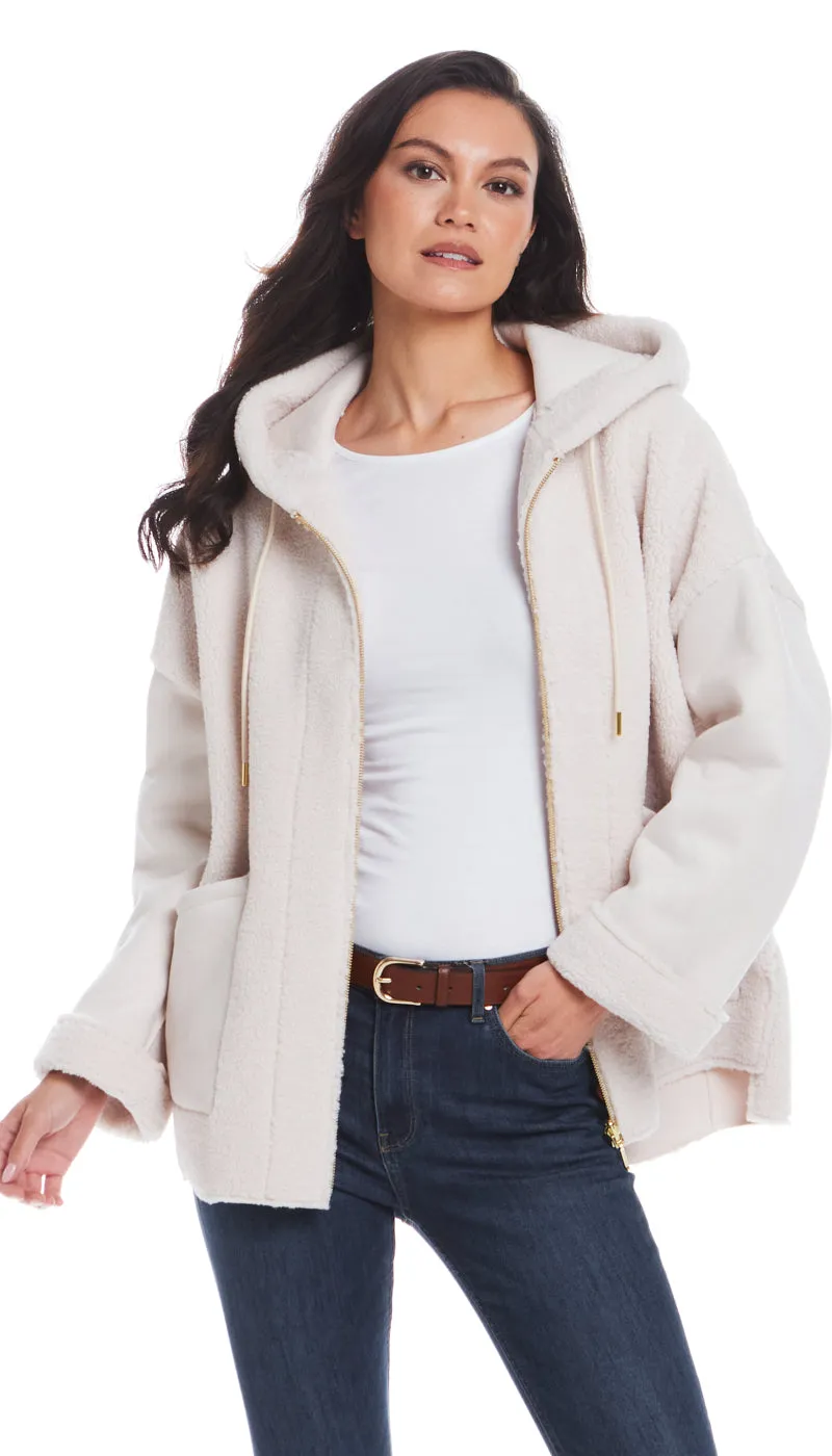 REVERSIBLE FAUX SHEARLING