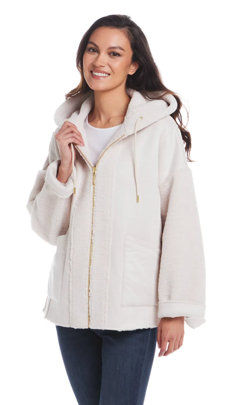 REVERSIBLE FAUX SHEARLING