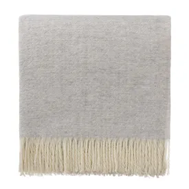 Siljan Cashmere Blanket [Light grey melange]