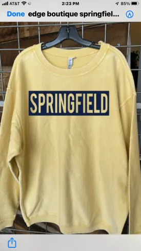 Springfield Corded Sweatshirt