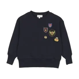 WO194-Badge Boy Sweatshirt-Navy